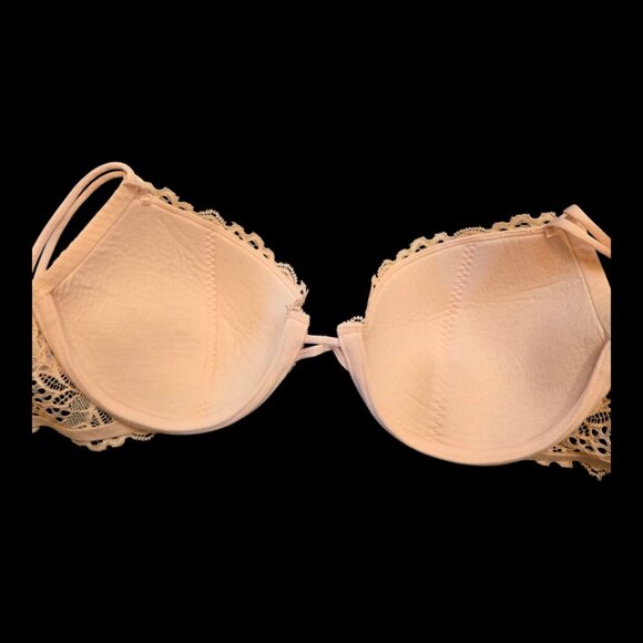 FELINA LINGERIE Peach Lace Bra sz 36C - Picture 6 of 9